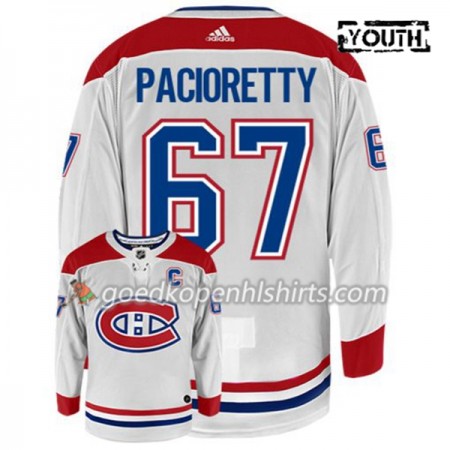 Montreal Canadiens MAX PACIORETTY 67 Adidas Wit Authentic Shirt - Kinderen
